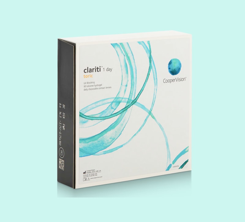 clariti® 1-Day toric contact lenses