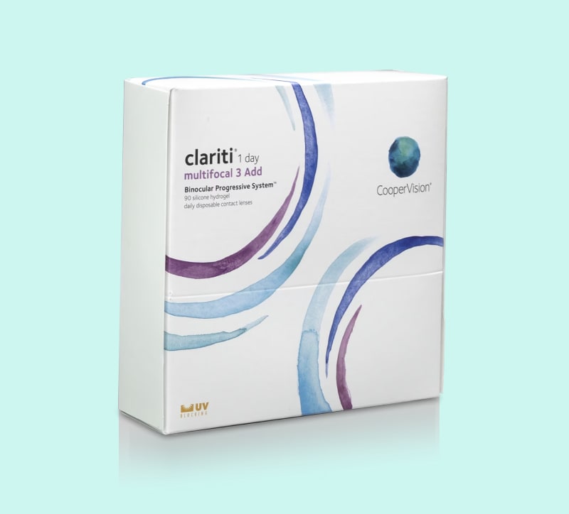 clariti® 1-Day multifocal 3 Add contact lenses